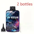 Colle résine époxy UV 100g à 1000g séchage rapide dureté – Couleur 100g 2bottles