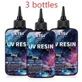 Colle résine époxy UV 100g à 1000g séchage rapide dureté – Couleur 100g 3bottles