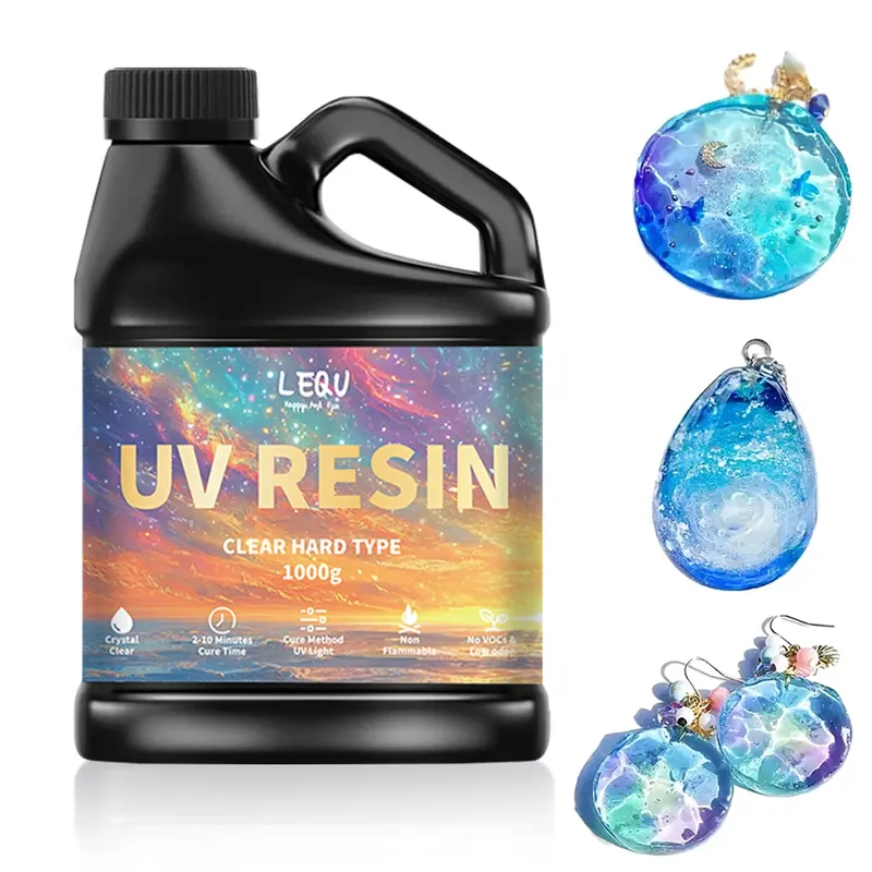 Colle résine époxy UV 100g à 1000g séchage rapide dureté