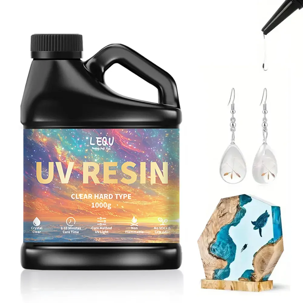 Colle résine époxy UV 100g à 1000g séchage rapide dureté