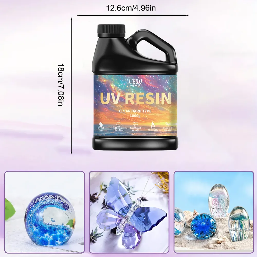 Colle résine époxy UV 100g à 1000g séchage rapide dureté