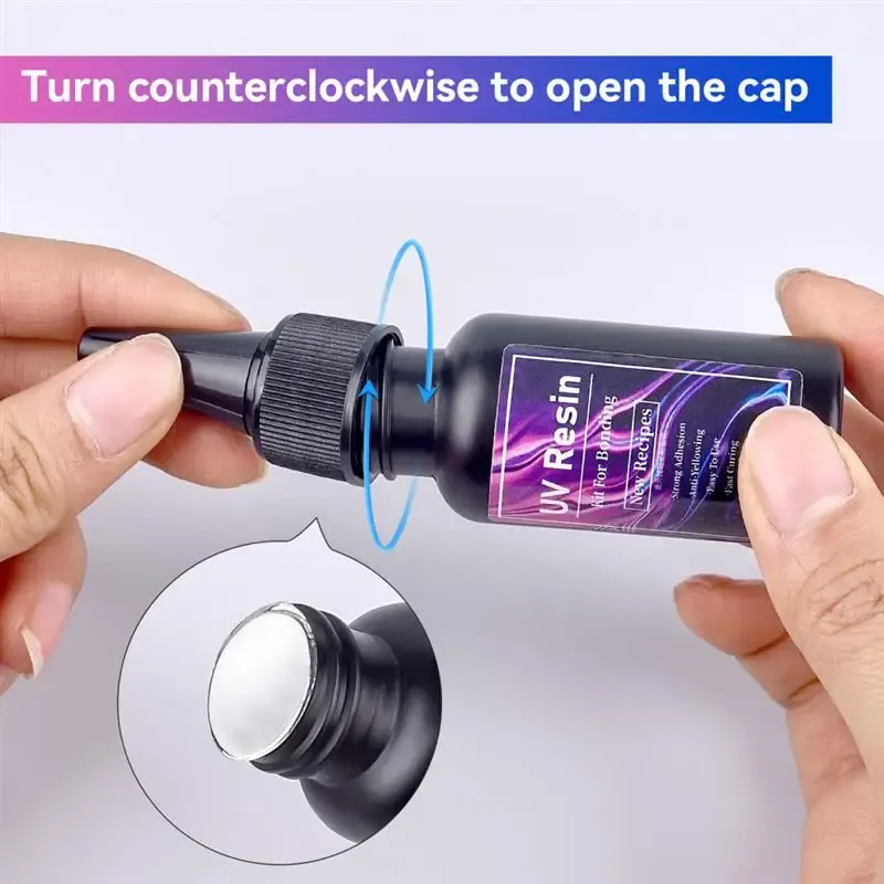 Colle résine époxy UV 20g à 50g séchage rapide dureté