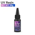 Colle résine époxy UV 20g à 50g séchage rapide dureté – Couleur only 30g glue