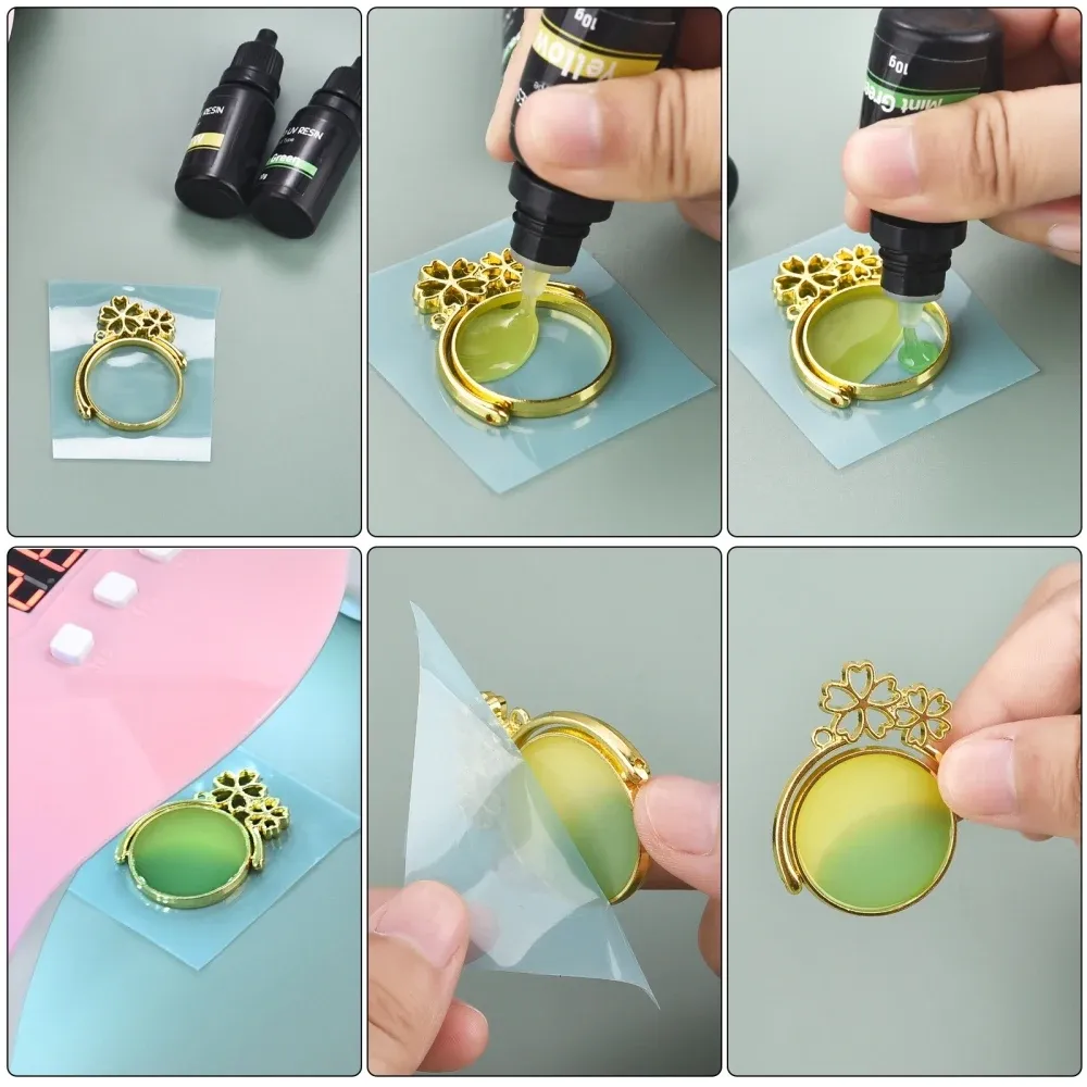 Colle résine UV 10 g durcissement rapide 17 couleurs pour bijoux