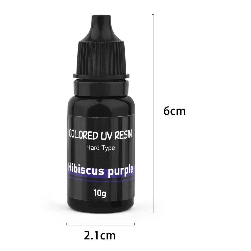 Colle résine UV 10 g durcissement rapide 17 couleurs pour bijoux
