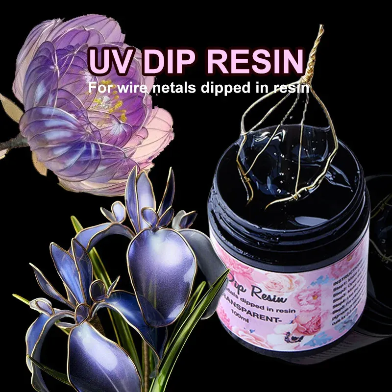 Colle résine UV 40 à 100 ml séchage rapide pour bijoux