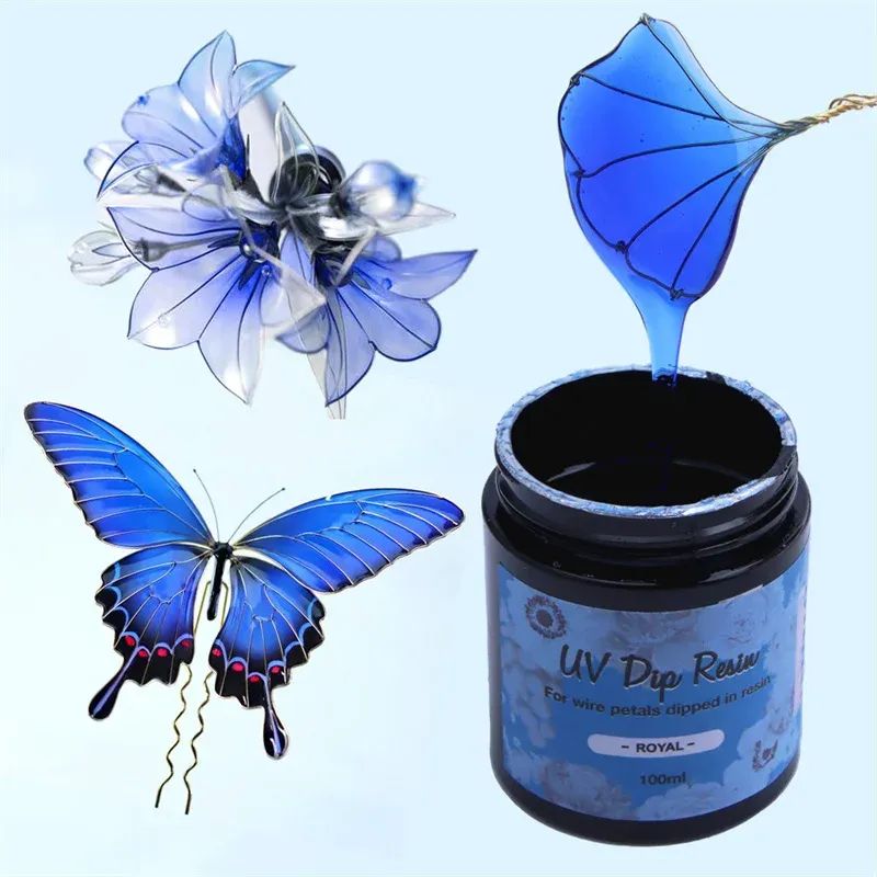 Colle résine UV 40 à 100 ml séchage rapide pour bijoux