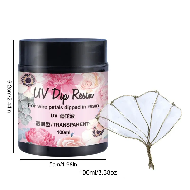Colle résine UV 40 à 100 ml séchage rapide pour bijoux