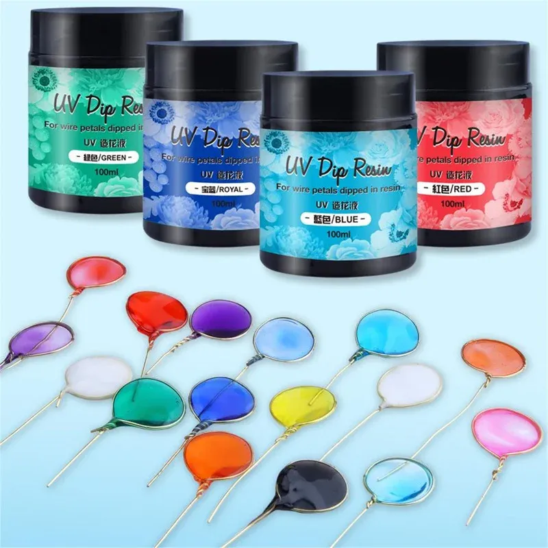 Colle résine UV 40 à 100 ml séchage rapide pour bijoux