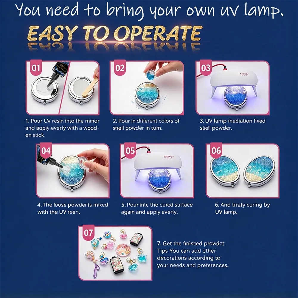 Colle résine UV 50 ml faible viscosité séchage rapide bijoux