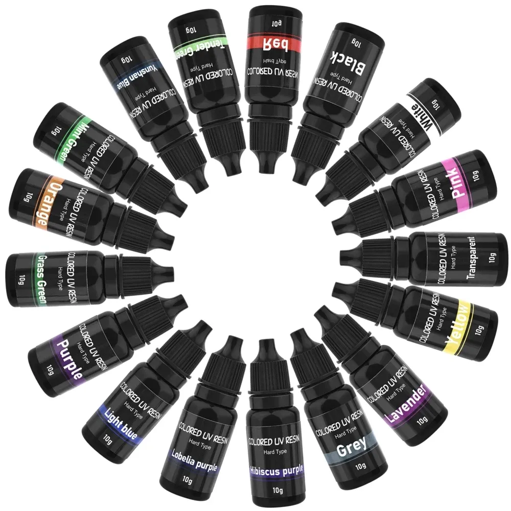 Colle résine UV couleur 10 ml séchage rapide pour bijoux