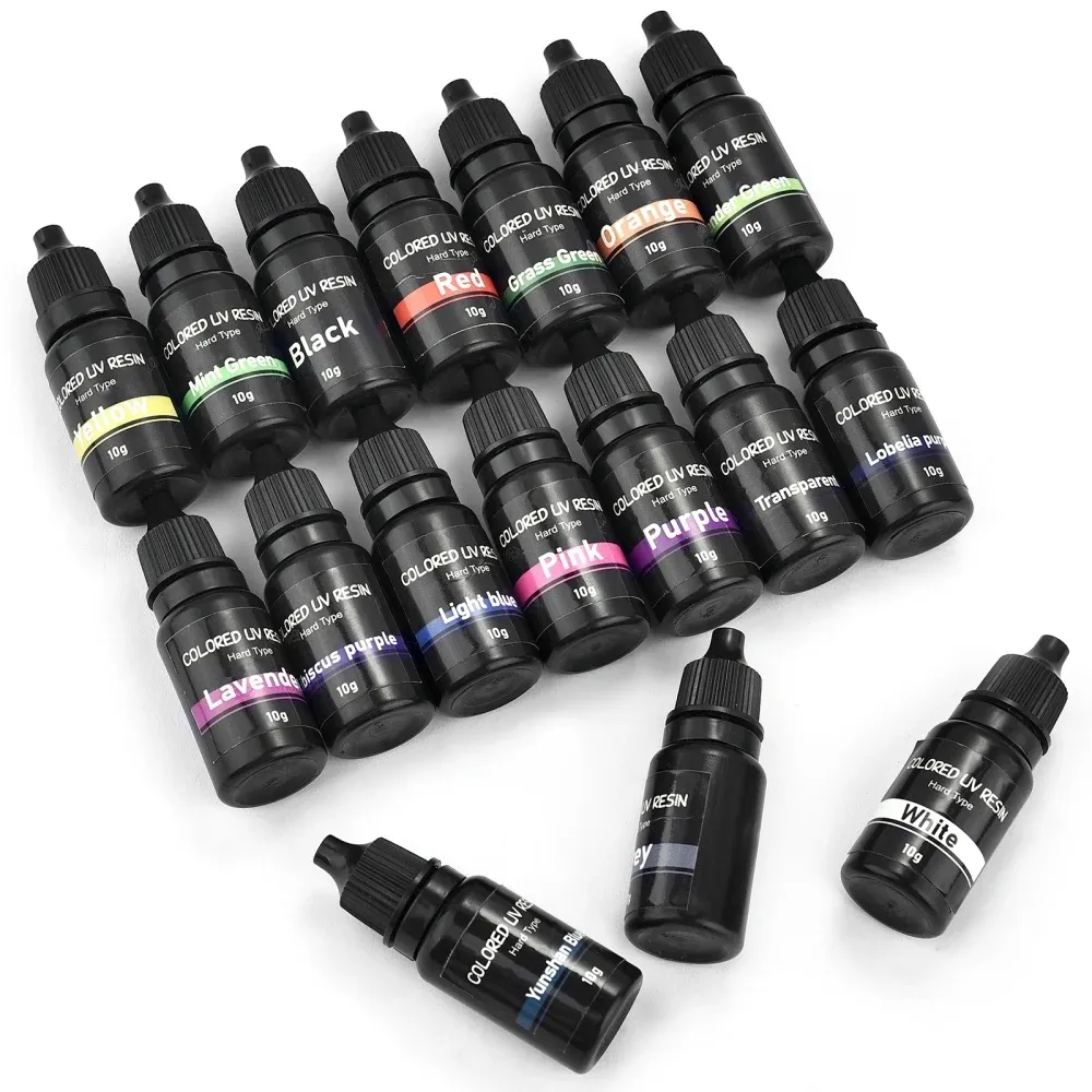 Colle résine UV couleur 10 ml séchage rapide pour bijoux