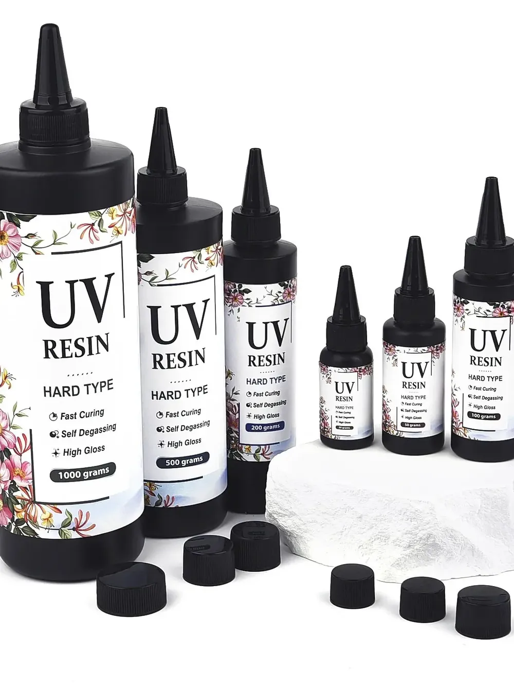 Colle résine UV cristal 20 à 100 g haute dureté bijoux