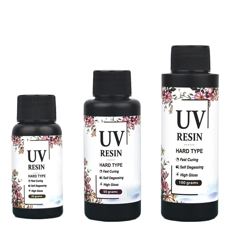 Colle résine UV cristal 20 à 100 g haute dureté bijoux
