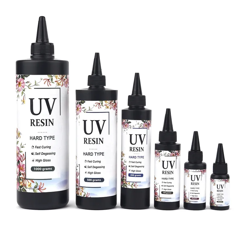 Colle résine UV cristal 20 à 1000 g durcissement rapide bijoux
