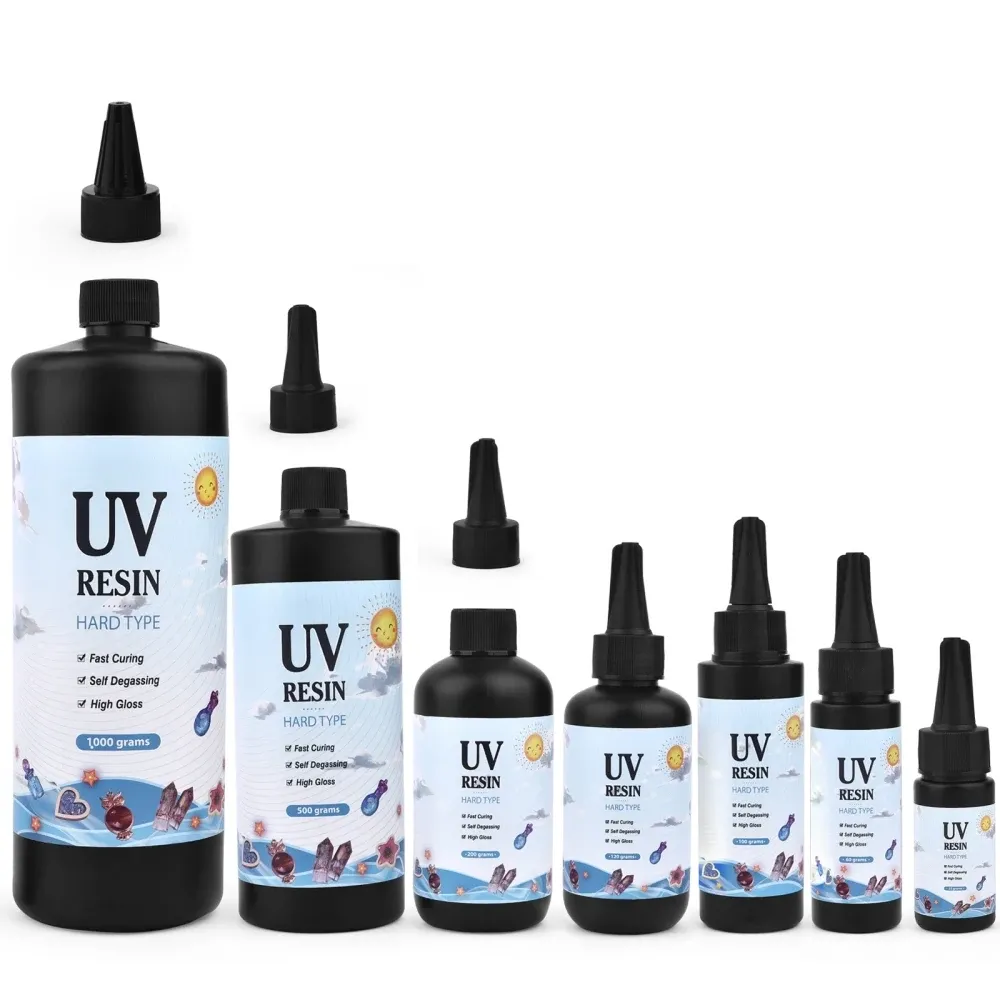 Colle résine UV dure 100 g à 500 g transparente
