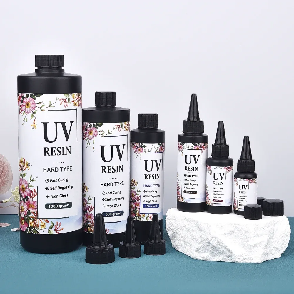 Colle résine UV dure 100 g à 500 g transparente