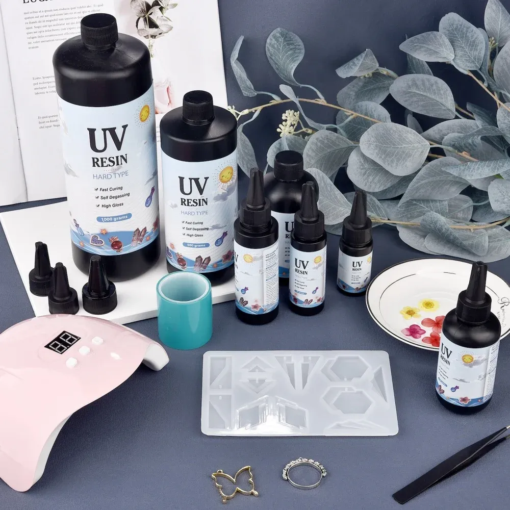 Colle résine UV dure 100 g à 500 g transparente