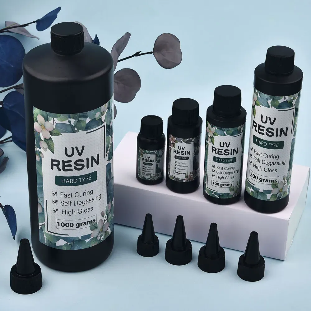 Colle résine UV dure 100 g à 500 g transparente