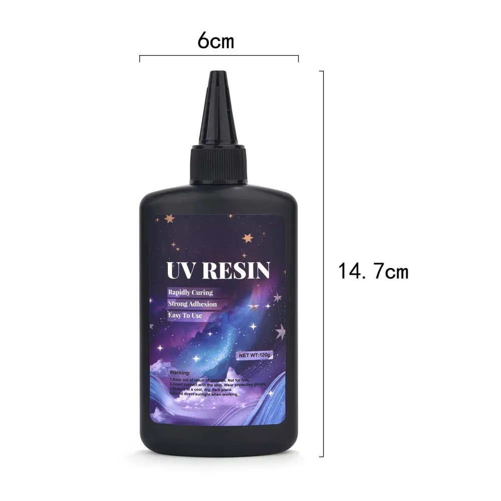 Colle résine UV dure séchage rapide 25 à 250 g pour bijoux DIY