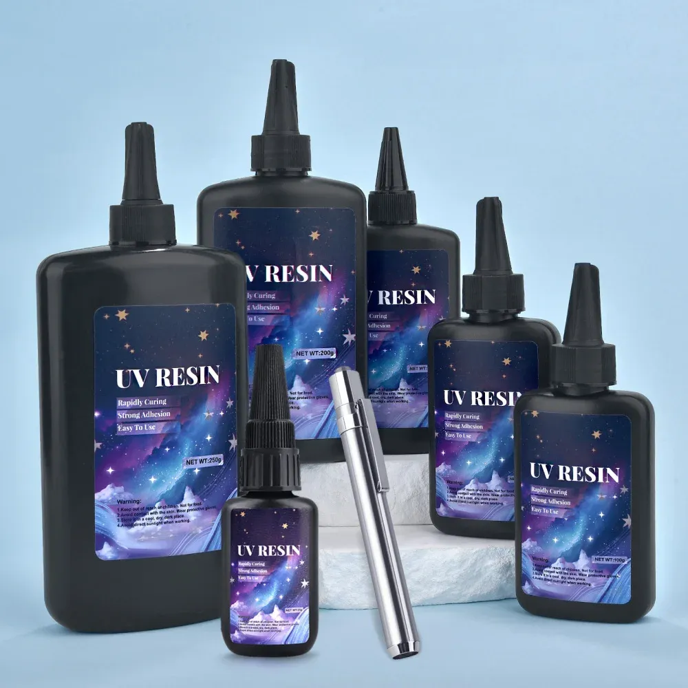 Colle résine UV dure séchage rapide 25 à 250 g pour bijoux DIY