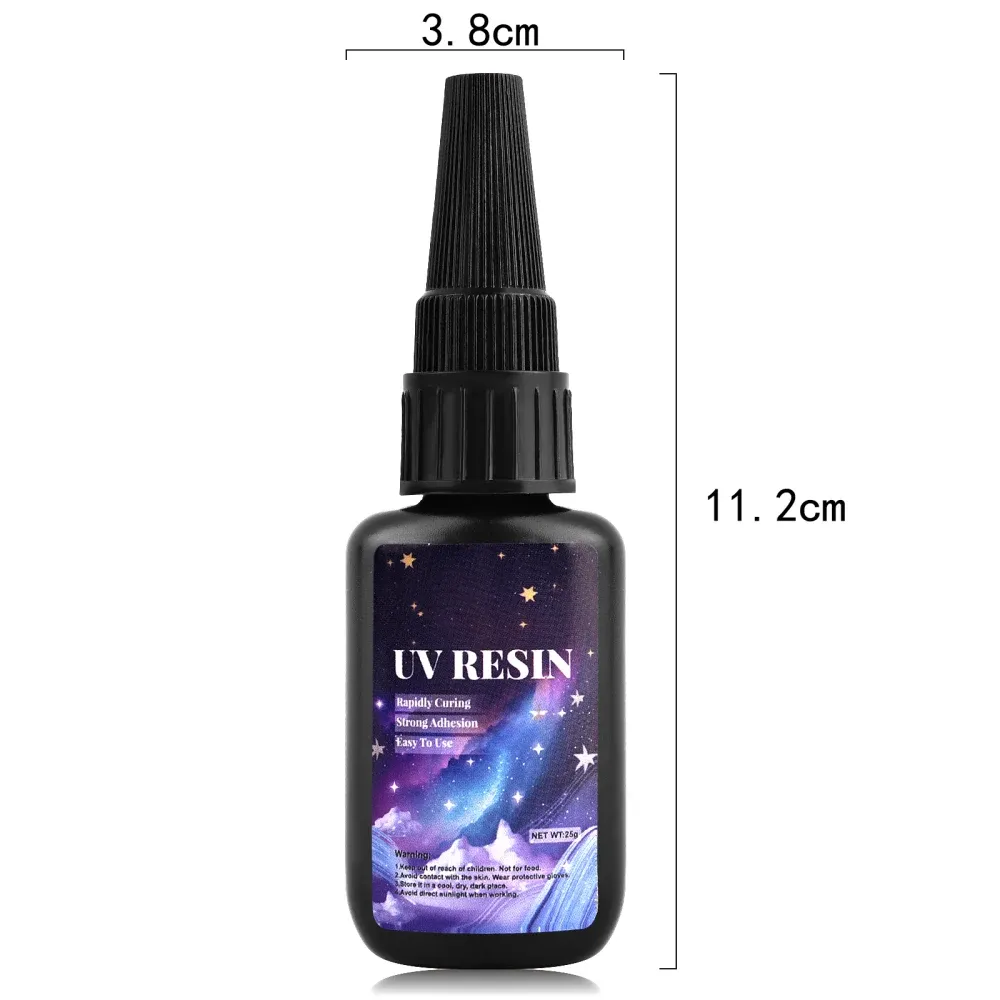 Colle résine UV dure séchage rapide 25 à 250 g pour bijoux DIY