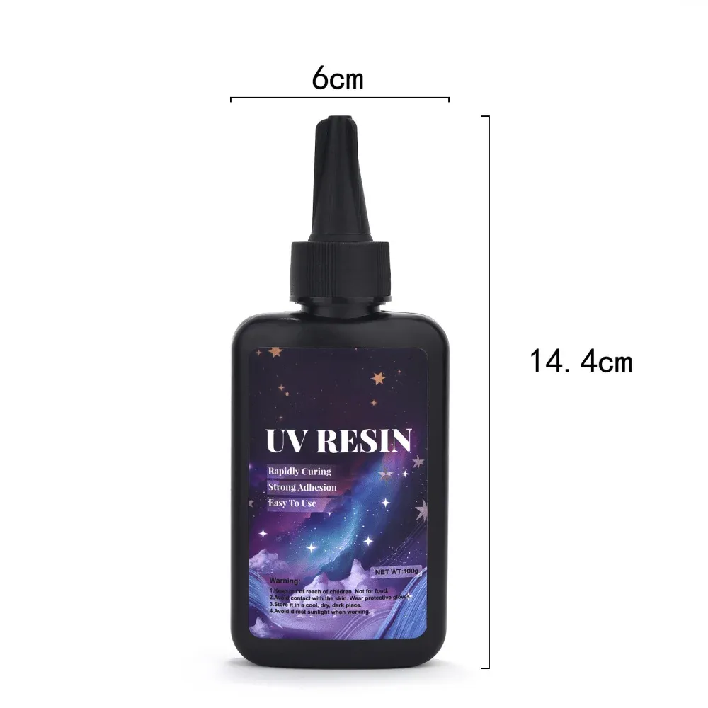 Colle résine UV dure séchage rapide 25 à 250 g pour bijoux DIY