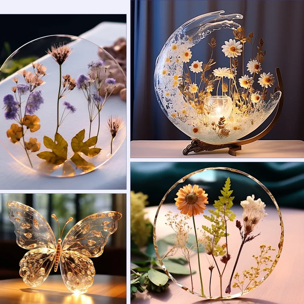Colle résine UV dure transparente 250 à 1000 g pour bijoux DIY