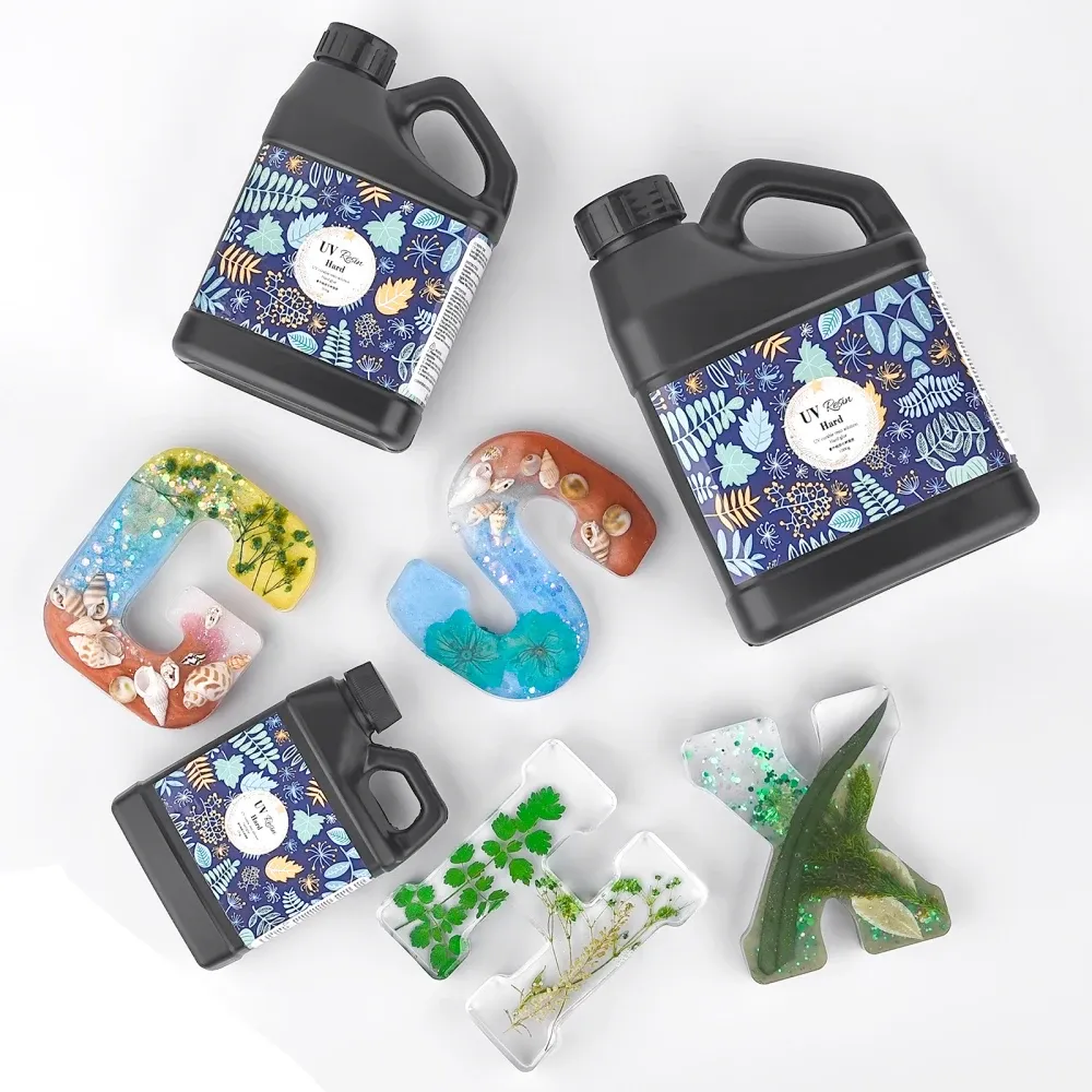 Colle résine UV dure transparente 250 à 1000 g pour bijoux DIY