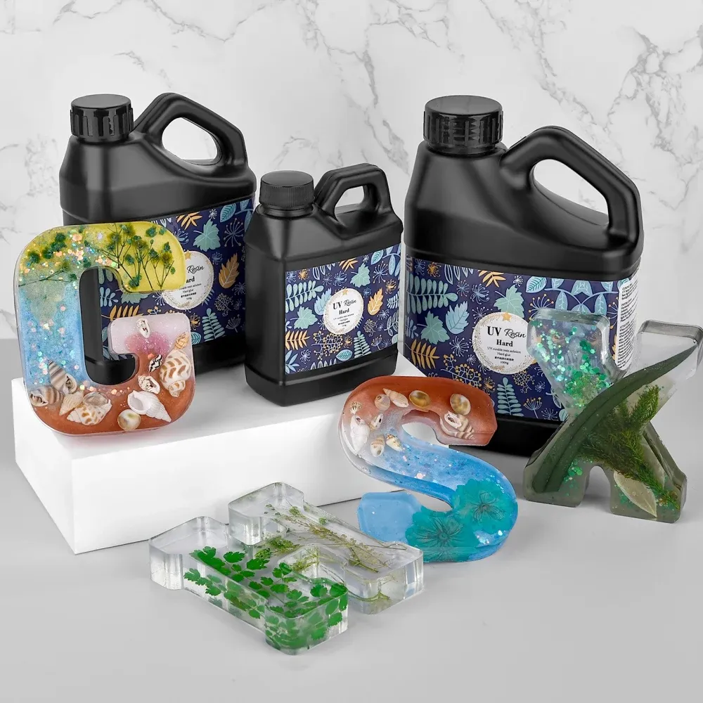 Colle résine UV dure transparente 250 à 1000 g pour bijoux DIY
