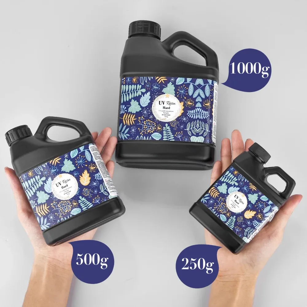 Colle résine UV dure transparente 250 à 1000 g pour bijoux DIY