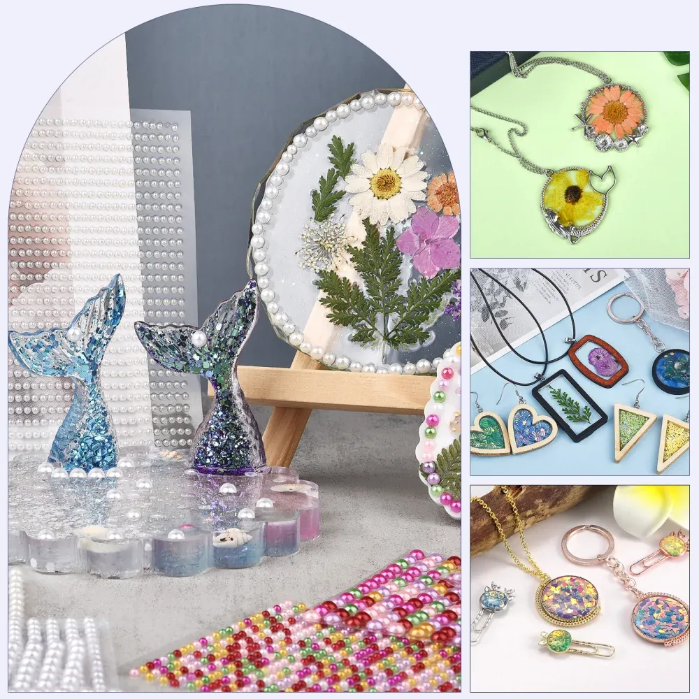 Colle résine UV dure transparente 250 à 1000 g pour bijoux DIY