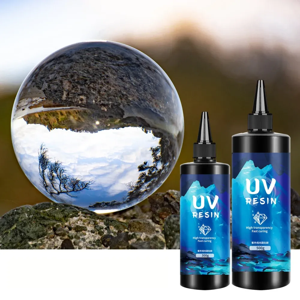 Colle résine UV dure transparente 30 à 1000 g séchage rapide