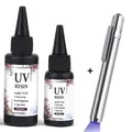 Colle résine UV transparente 20 à 50 g séchage rapide bijoux – 1
