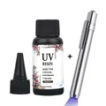 Colle résine UV transparente 20 à 50 g séchage rapide bijoux – Color 20g with UV Pen
