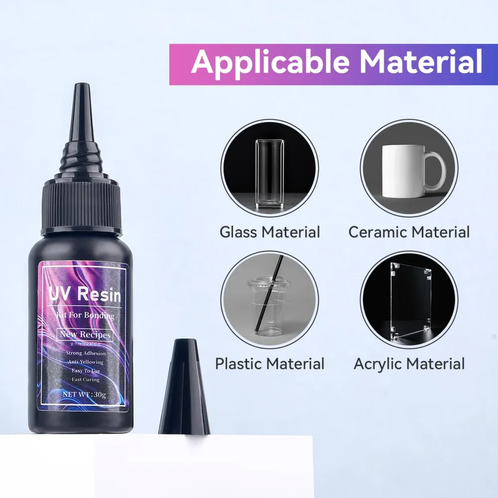 Colle soudure UV 20 à 50 g durcissement rapide pour réparation