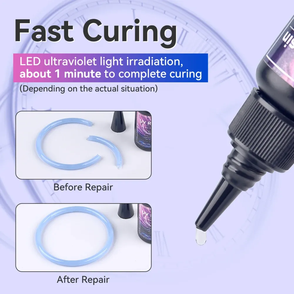 Colle soudure UV 20 à 50 g durcissement rapide pour réparation