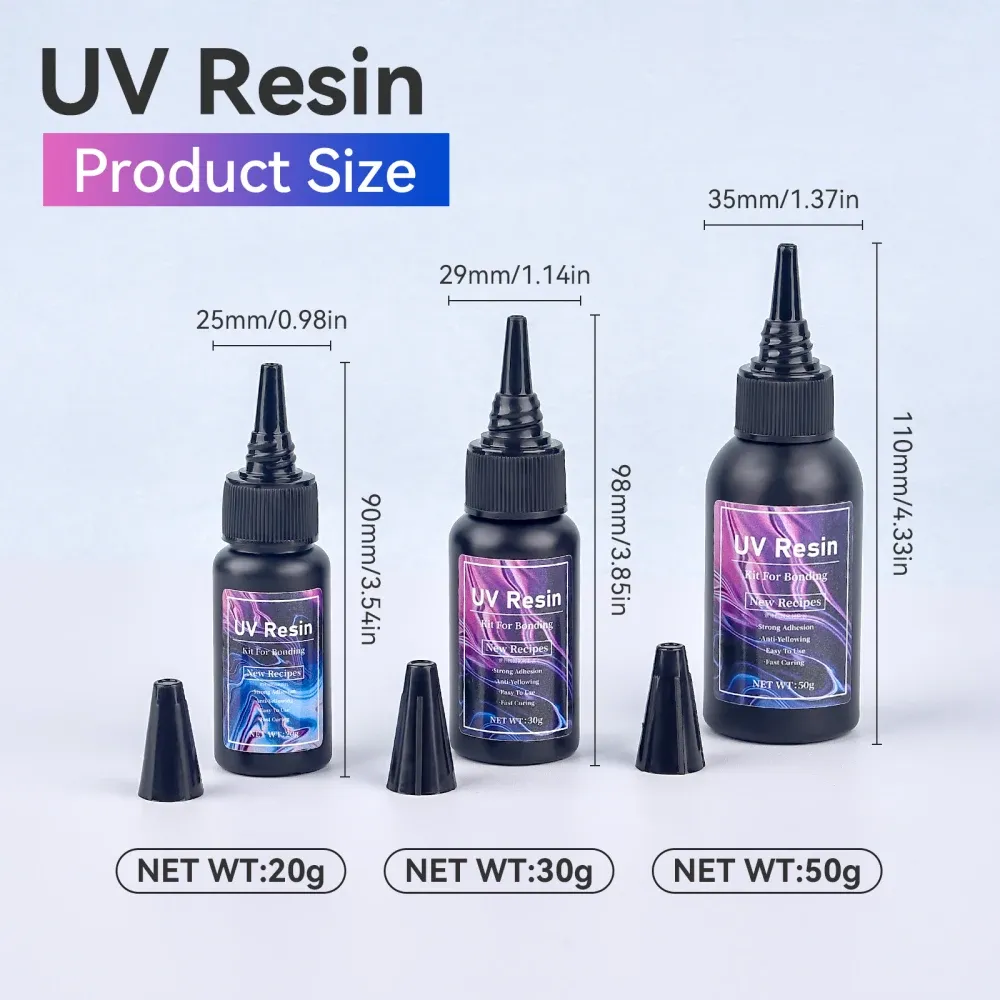 Colle soudure UV 20 à 50 g durcissement rapide pour réparation