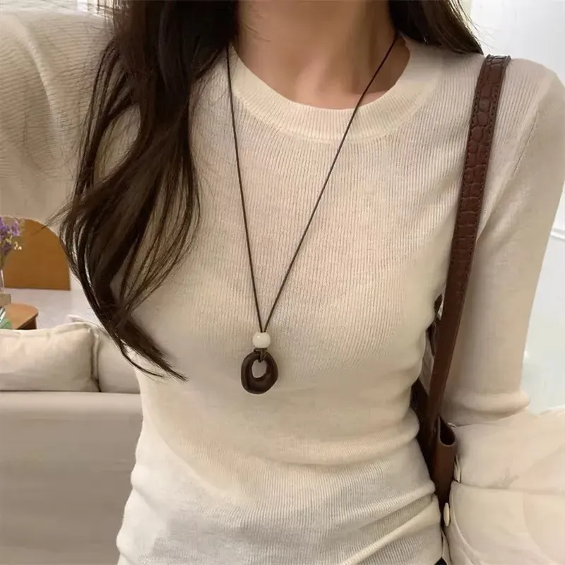 Collier résine géométrique irrégulier long pour femme