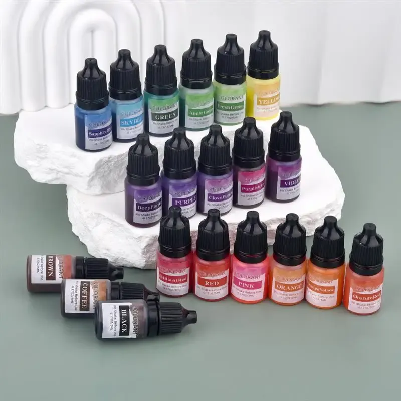 Colorant liquide 20 couleurs pour bougies et résine