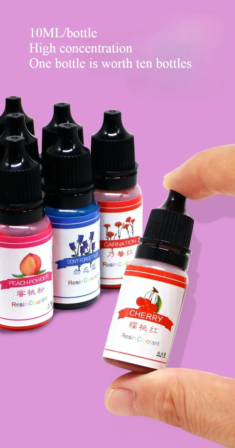 Colorant liquide concentré 12 couleurs pour résine