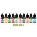Colorant liquide concentré translucide 10 couleurs pour résine – Couleur A 10