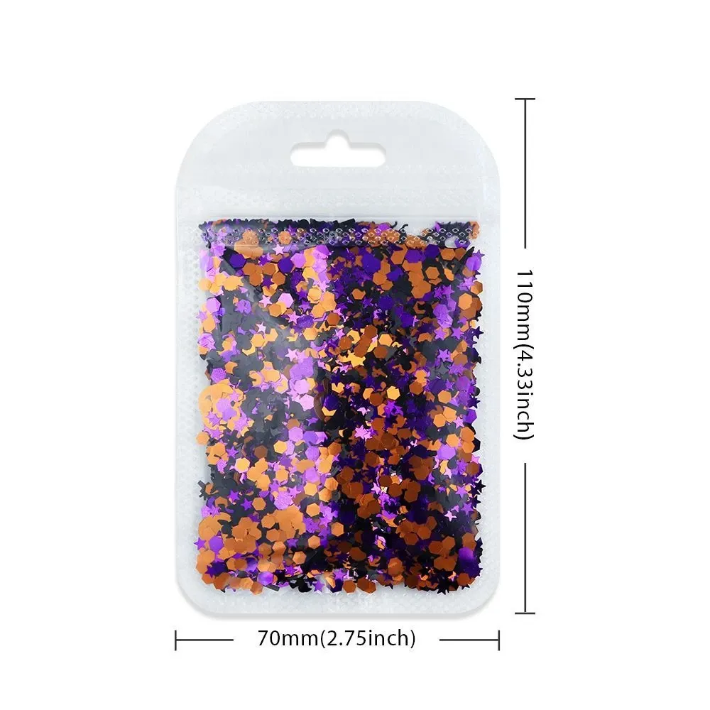 Confettis paillettes Halloween pour résine 10g