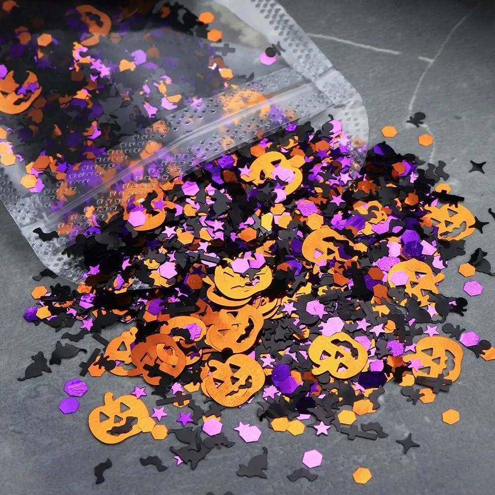 Confettis paillettes Halloween pour résine 10g