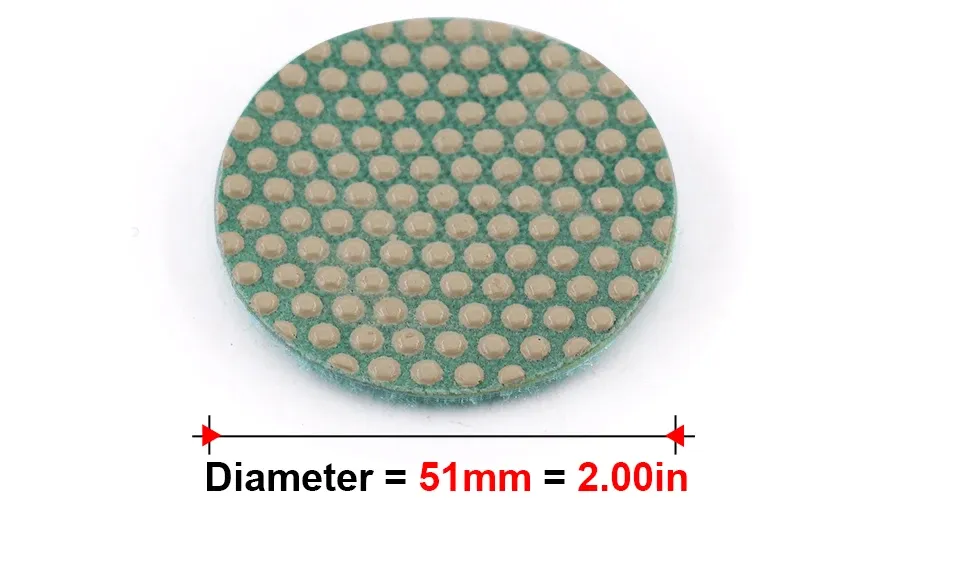 Disque de ponçage diamant 2 pouces grain fin 800 à 7000