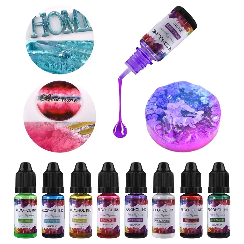 Encre alcool 10 ml pour résine époxy et bijoux