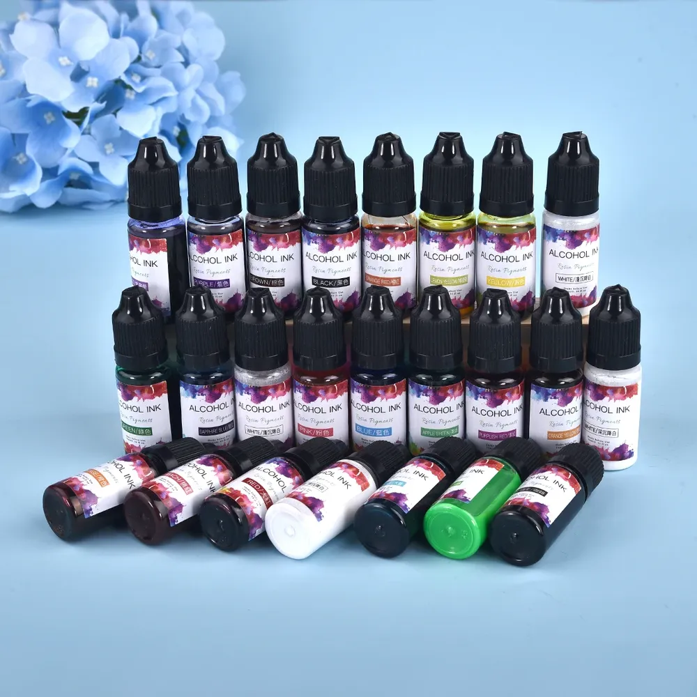 Encre alcool 10 ml pour résine époxy et bijoux