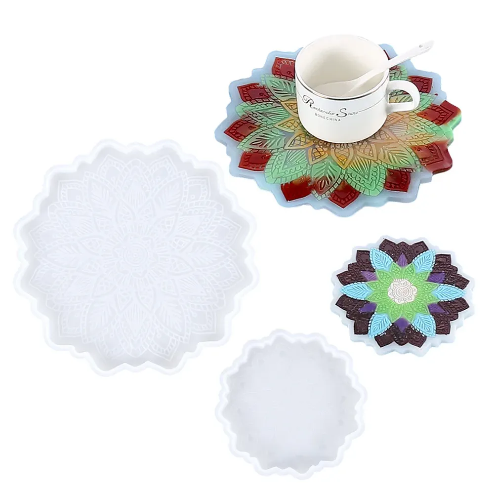Ensemble 10 moules résine, tasse, savon, cendrier, pot fleur