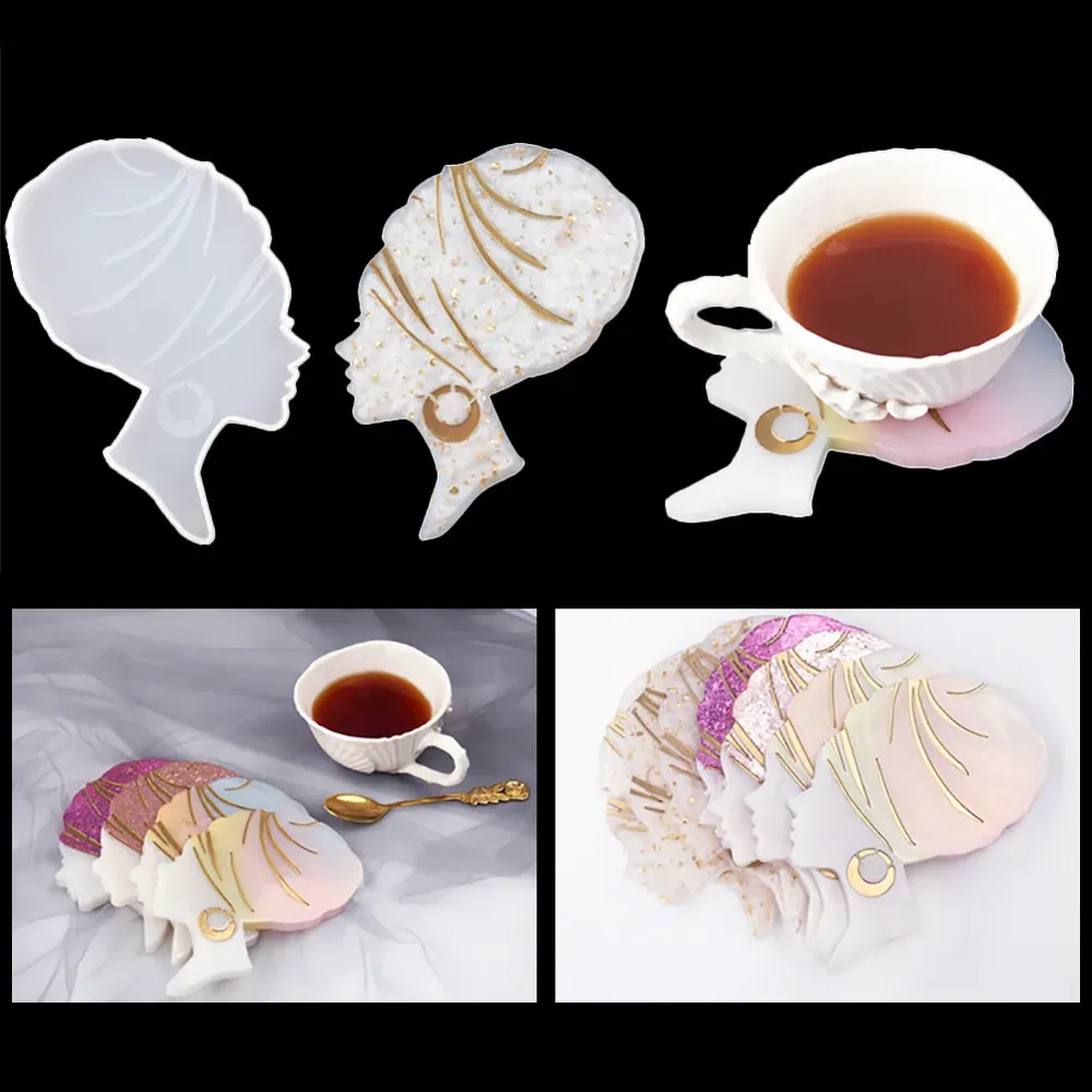 Ensemble 10 moules résine, tasse, savon, cendrier, pot fleur