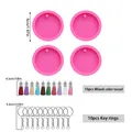 Ensemble 4 ou 24 moules résine cœur et rond – Couleur 24pcs Round Set